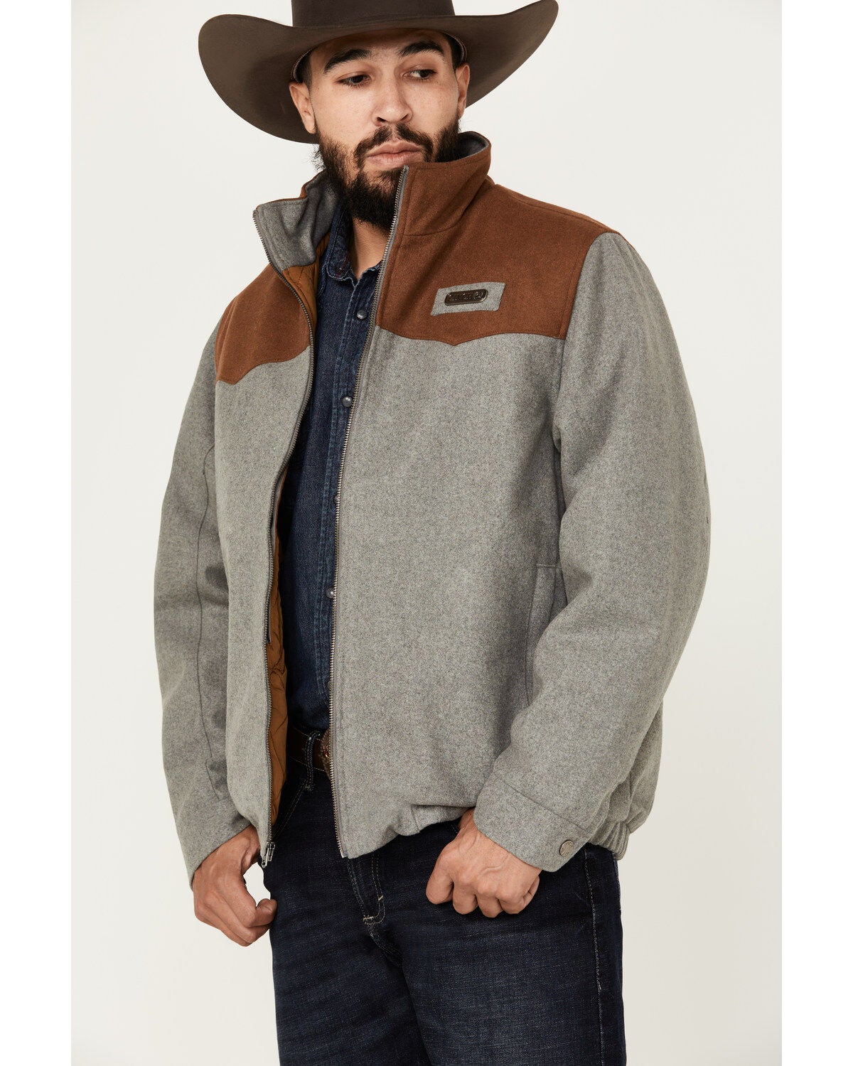 Image #2 - Cinch Men's Wool Insulated Concealed Carry Jacket, , hi-res