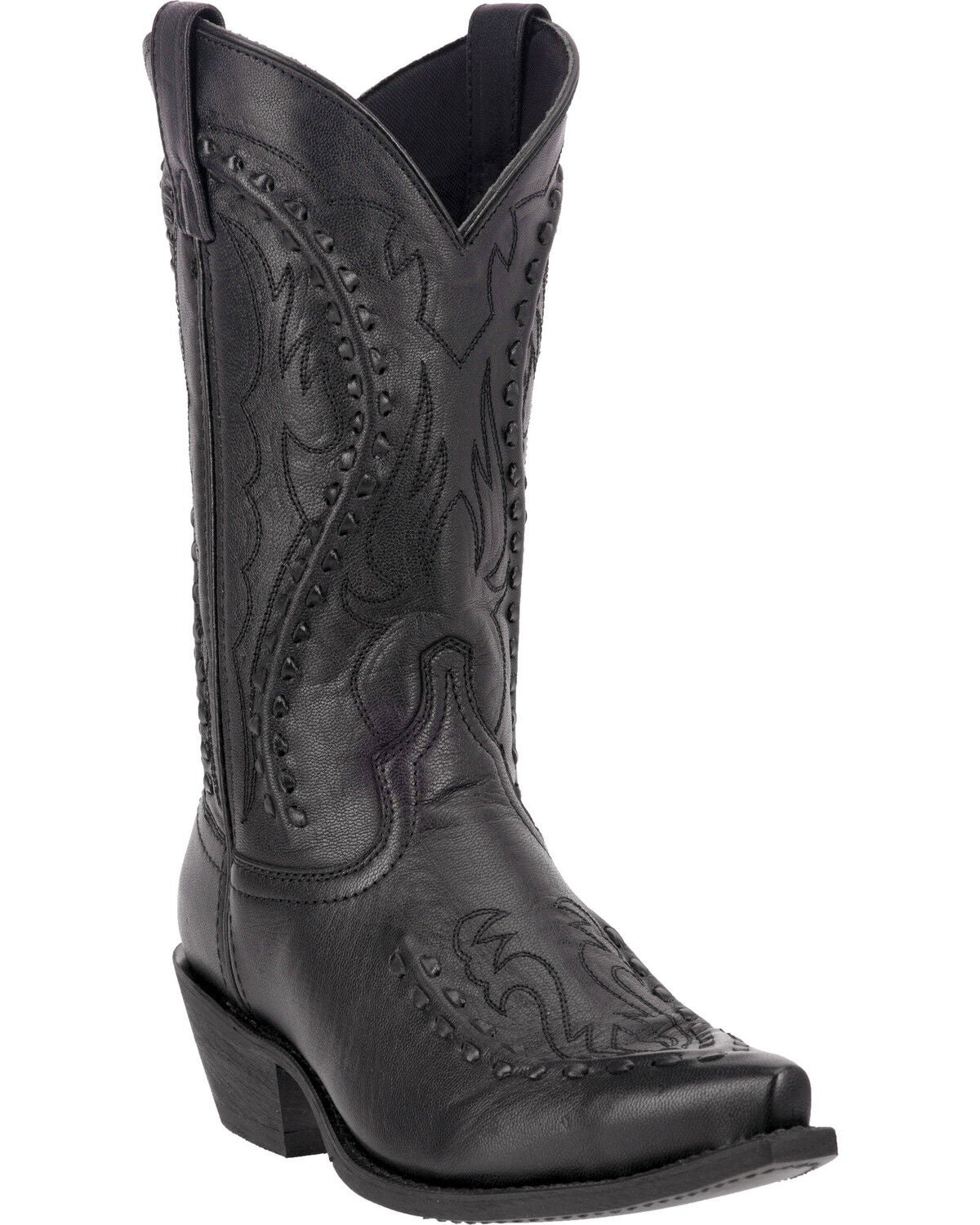 Laredo Men's Laramie Snip Toe Western Boots, Black, hi-res