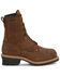Image #2 - Carolina Men's Waterproof Insulated Logger Boots - Round Toe, Brown, hi-res
