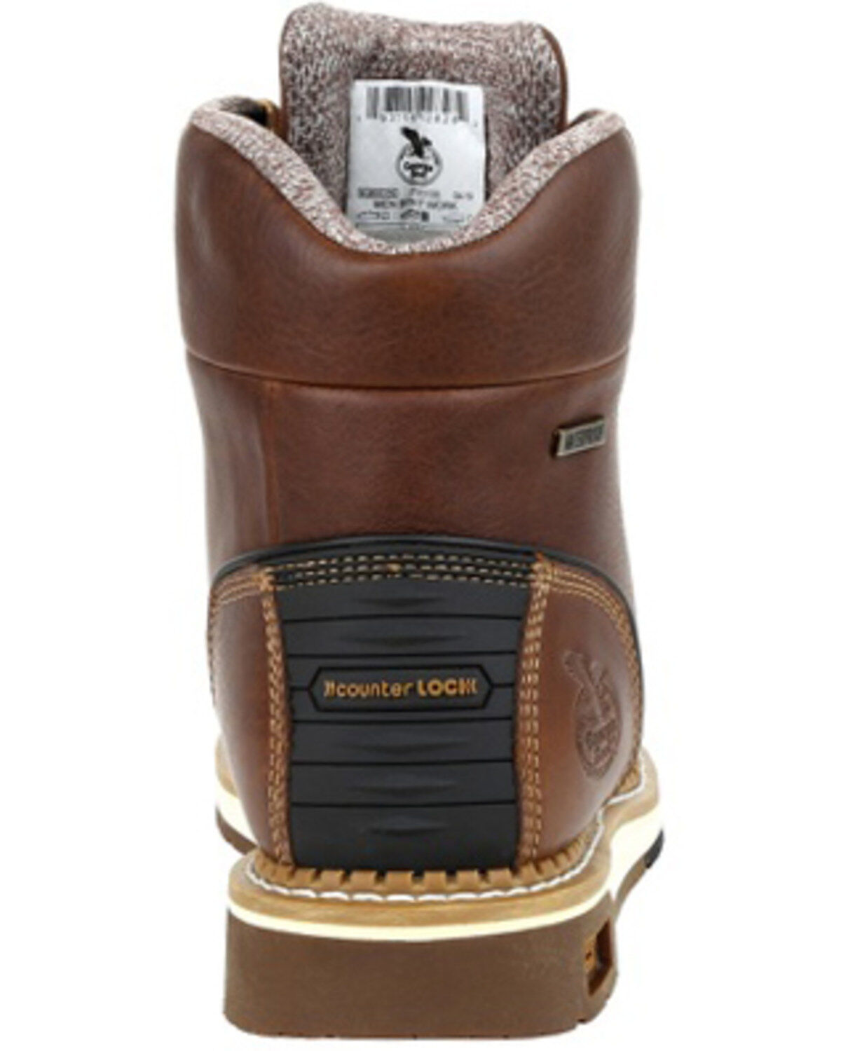 Image #4 - Georgia Boot Men's AMP LT Wedge Waterproof Work Boots - Soft Toe, Brown, hi-res