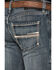 Image #4 - Rock & Roll Denim Men's Medium Wash Pistol Bootcut Stretch Denim Jeans, , hi-res
