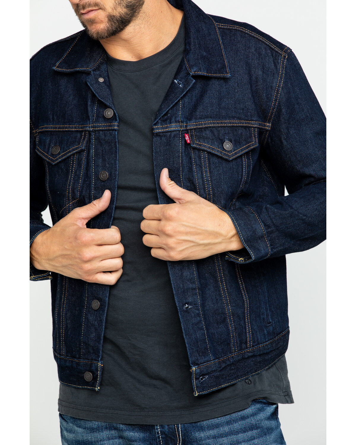 indigo trucker jacket