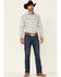 Image #2 - Moonshine Spirit Men's Line Dance Horizontal Stripe Long Sleeve Snap Western Shirt, Grey, hi-res
