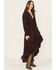 Image #3 - Ariat Women's Arizona Long Sleeve High-Low Dress, Wine, hi-res