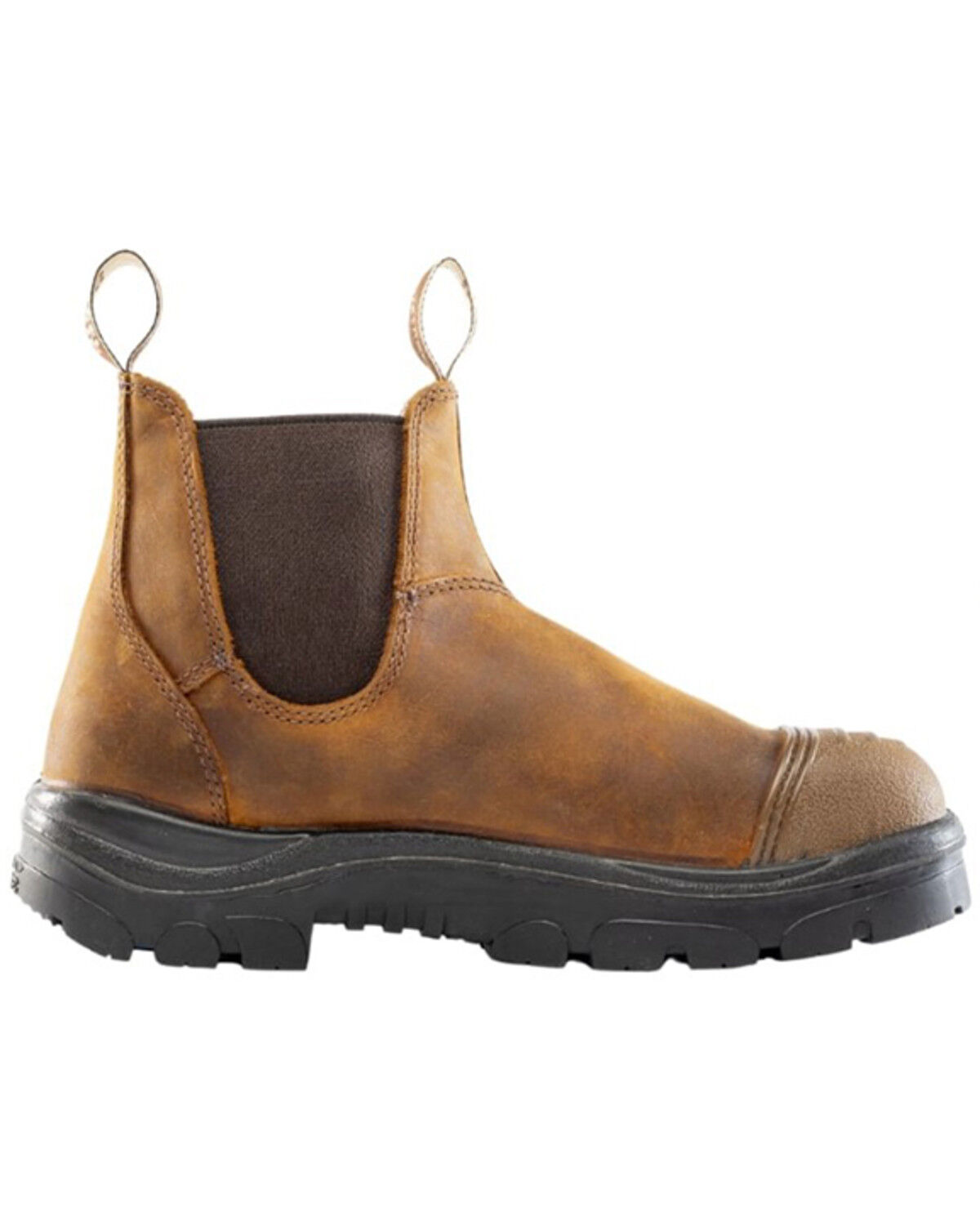 Image #2 - Steel Blue Men's Hobart Scuff Pull-On Work Boots - Steel Toe, Brown, hi-res
