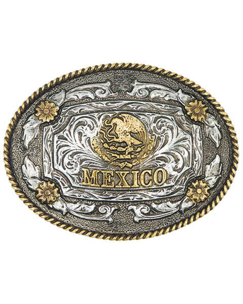 Image #1 - AndWest Mexico Floral Belt Buckle, No Color, hi-res