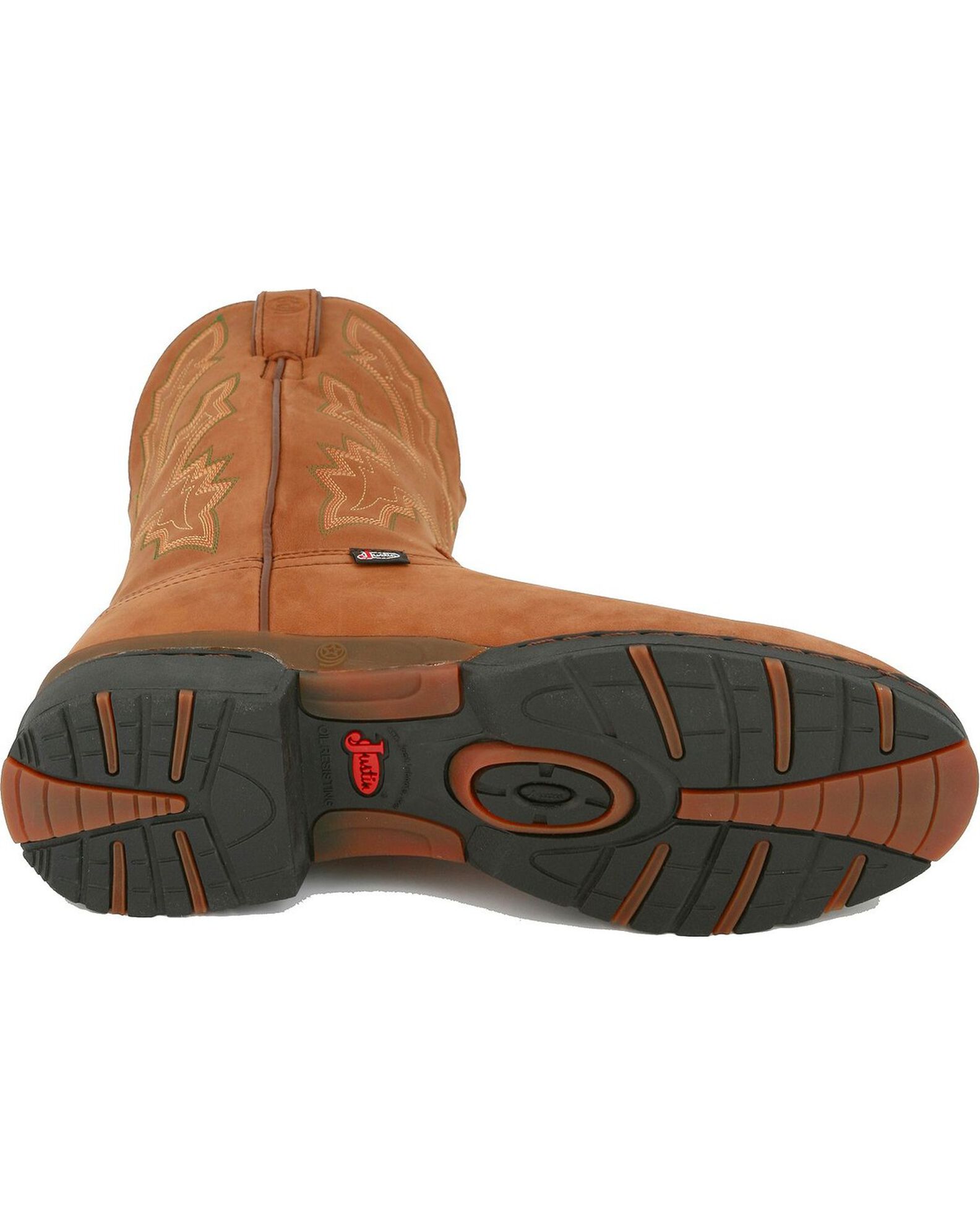Product Name Justin Men s George Strait Twang Waterproof Cowboy Work Boots Round Toe