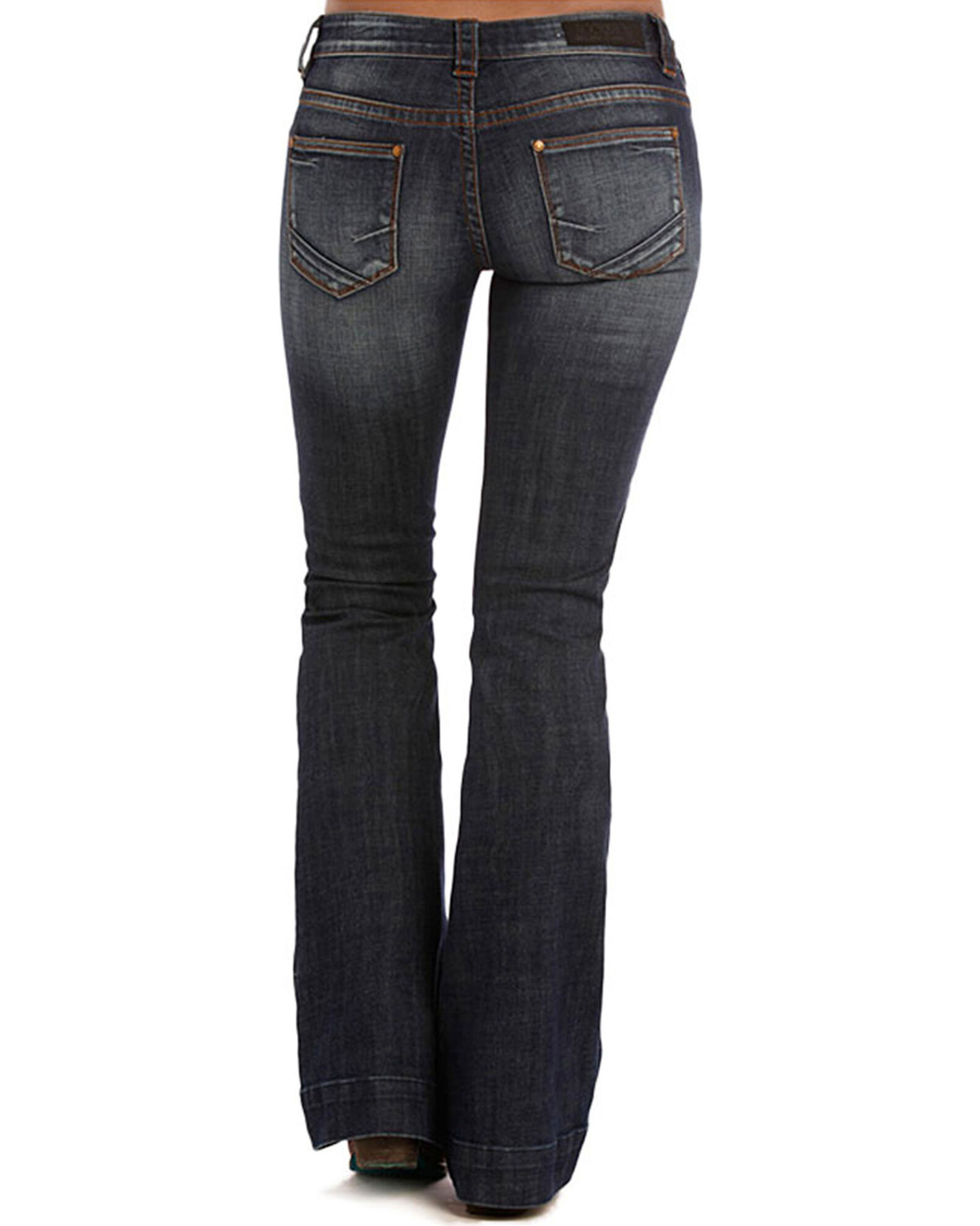 Product Name Rock Roll Cowgirl Women s Low Rise Trouser Jeans Boot Cut