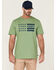 Image #1 - Hawx Men's Loden Logo Flag Graphic Work T-Shirt, Loden, hi-res