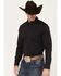 Image #2 - Cody James Men's Racer Striped Long Sleeve Button-Down Stretch Western Shirt, Black, hi-res