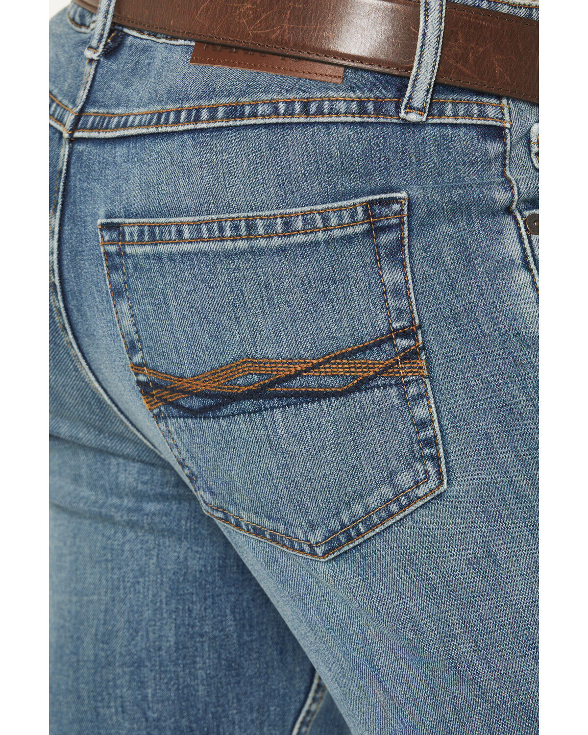 Image #4 - RANK 45® Men's Roadrunner Wash Ambush Slim Straight Stretch Denim Jeans, Medium Wash, hi-res