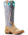 Image #1 - Ariat Women's Futurity Fort Worth Roughout Western Boots - Square Toe, Brown, hi-res