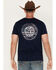 Image #1 - NRA Men's Defending Liberty Short Sleeve Graphic T-Shirt, Navy, hi-res