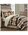 HiEnd Accents Yosemite Reversible 3-Piece Full/Queen Quilt Set, Brown, hi-res