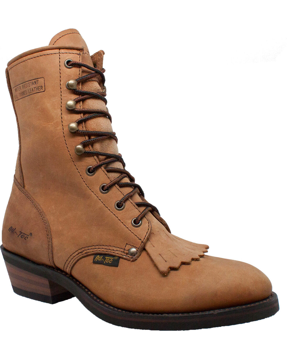 Ad Tec Men's Packer 9"Work Boots, Tan, hi-res