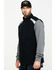 Hawx Men's Black Reflective Softshell Moto Work Vest - Tall , Black, hi-res
