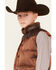 Image #2 - Cody James Boys' Hood River Nylon Puffer Vest, Dark Brown, hi-res