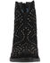 Dingo Women's Denim N Diamonds Studded Western Fashion Booties - Round Toe , Black, hi-res