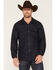 Image #1 - Pendleton Men's Board Solid Long Sleeve Button-Down Shirt, Navy, hi-res