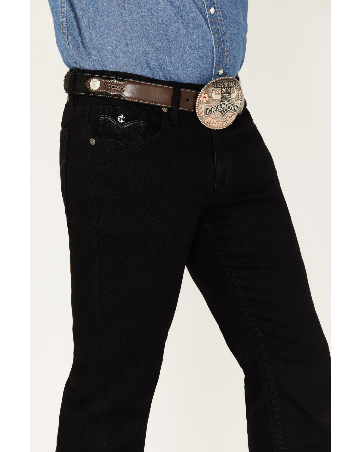 Image #2 - Cody James Men's Midnight Black Wash Slim Straight Stretch Denim Jeans, Black, hi-res