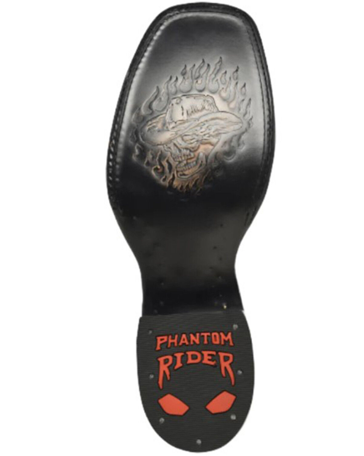 Image #5 - Phantom Rider Men's 11" Arcana Western Boots - Square Toe, Black, hi-res