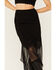 Image #2 - Wild Moss Women's Jacquard Lace Skirt, Black, hi-res