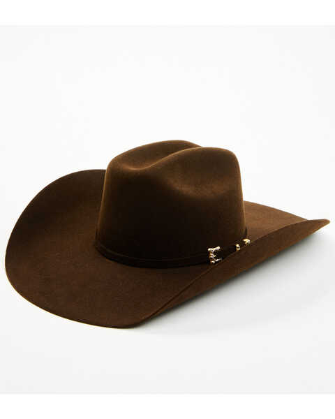Serratelli Abilene 20X Felt Cowboy Hat , Chocolate, hi-res