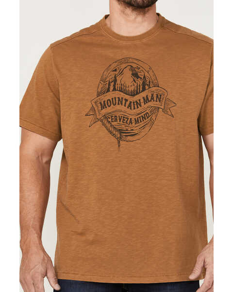 Brothers & Sons Men's Rocky Mountain High Graphic Short Sleeve T-Shirt , Rust Copper, hi-res