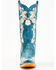 Image #4 - Corral Women's Floral Embroidered & Rhinestone Studded Western Boots - Snip Toe, Navy, hi-res