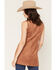 Image #4 - Shyanne Women's Hollis Faux Suede Concho Studded Vest, Bark, hi-res