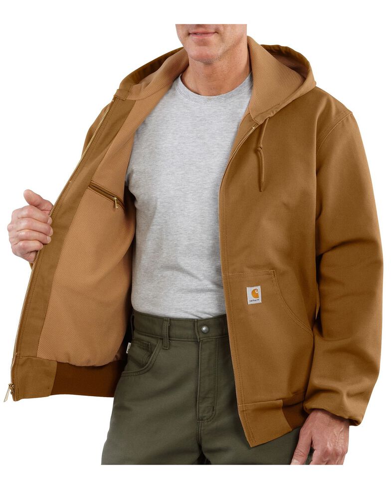 Carhartt Thermal Lined Canvas Hooded Jacket | Boot Barn