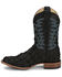 Image #3 - Justin Men's Ocean Front Exotic Pirarucu Western Boots - Broad Square Toe, Black, hi-res