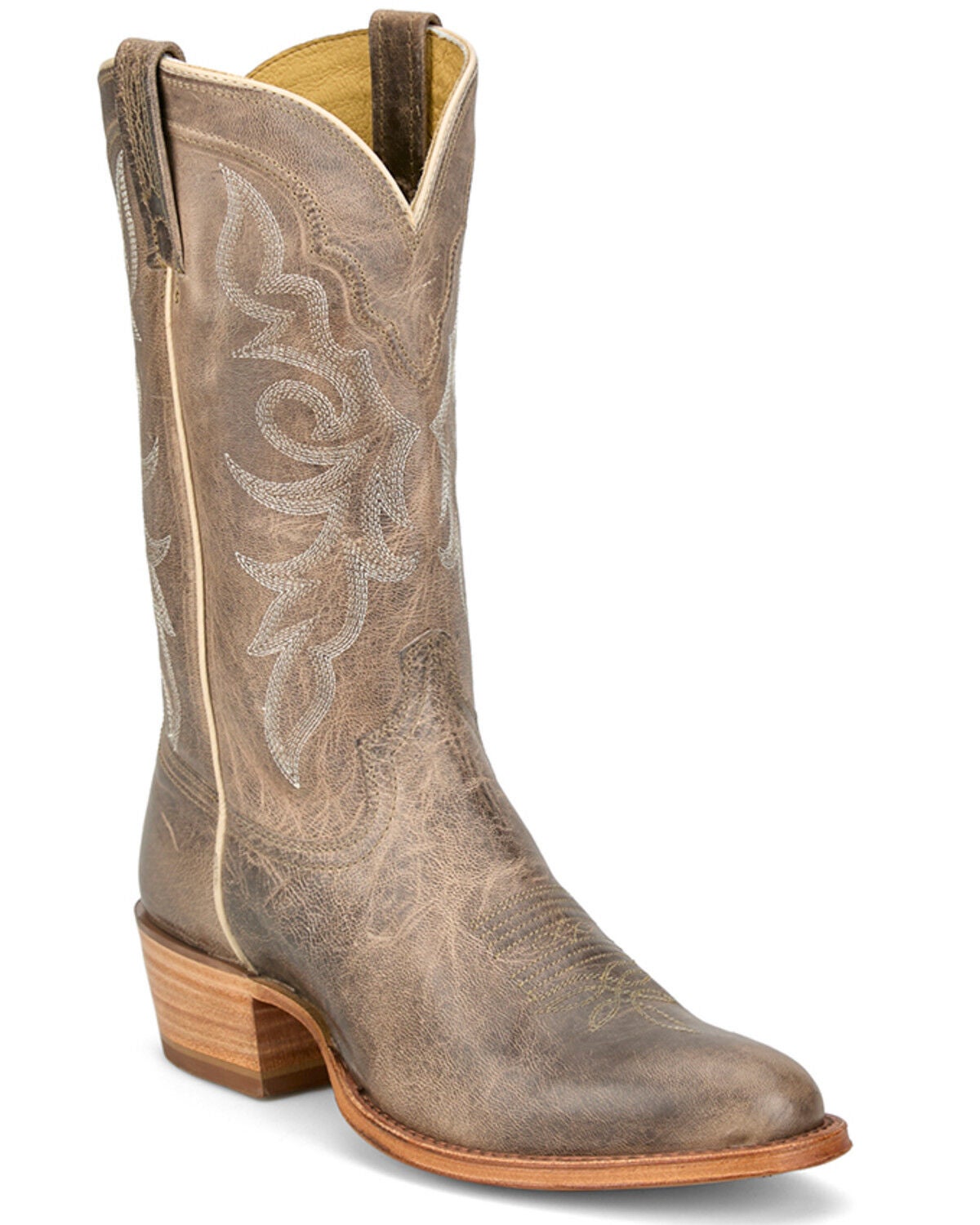 Tony Lama Men's Marco Western Boots - Round Toe, Grey, hi-res