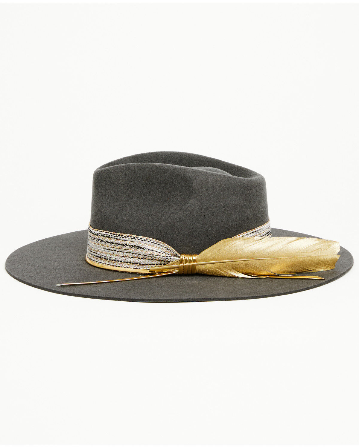 Image #3 - Charlie 1 Horse X Lainey Wilson Women's Smoke Ain't Clear Felt Western Hat, Grey, hi-res