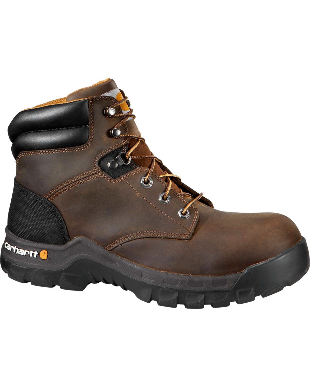 Carhartt Women's 6" Rugged Flex&reg; Work Boots - Composite Toe, Brown, hi-res