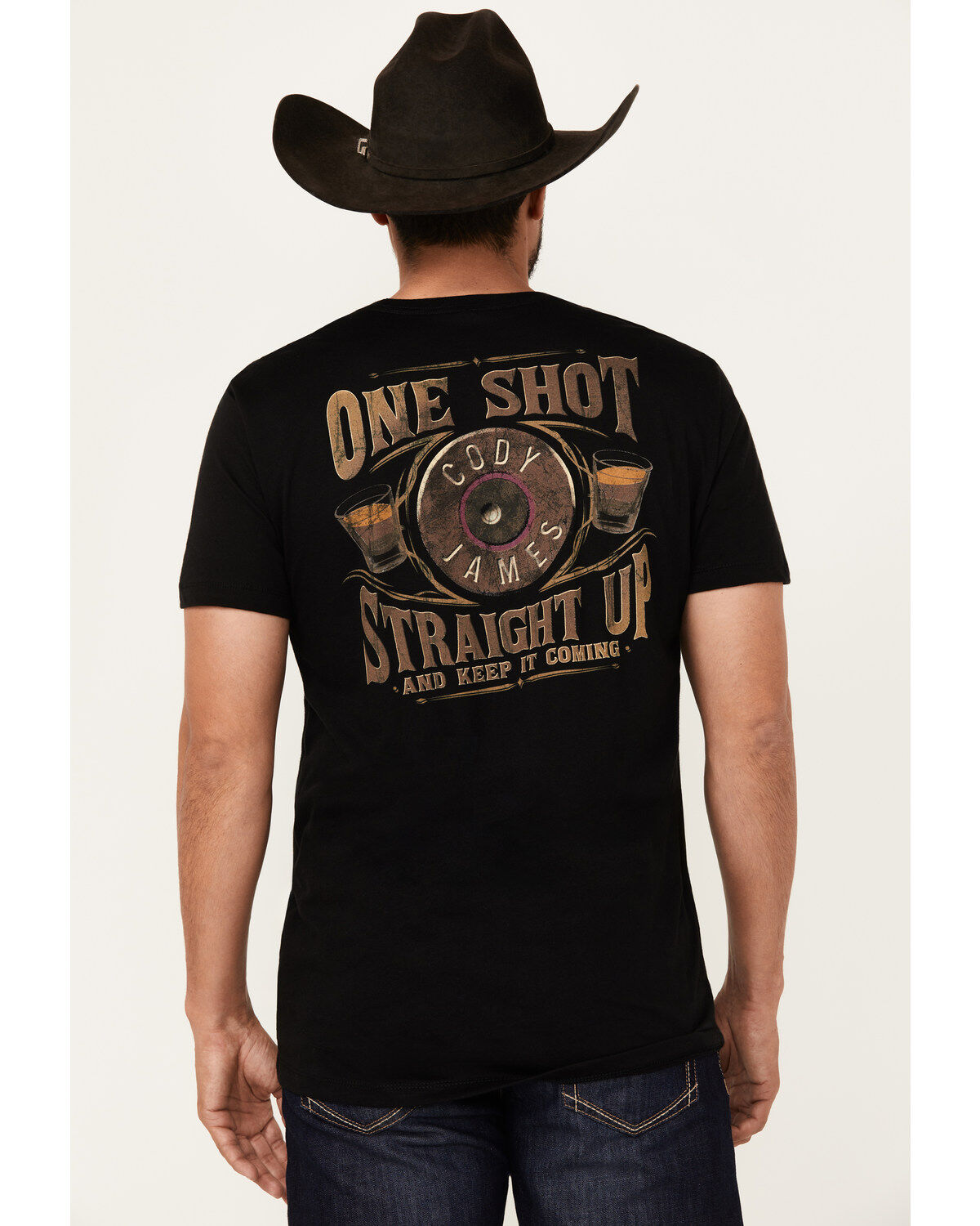 Image #1 - Cody James Men's One Shot Bullet Short Sleeve Graphic T-Shirt, , hi-res