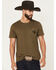 Image #2 - Wrangler Men's Boot Barn Exclusive Texas Short Sleeve Graphic T-Shirt, Green, hi-res