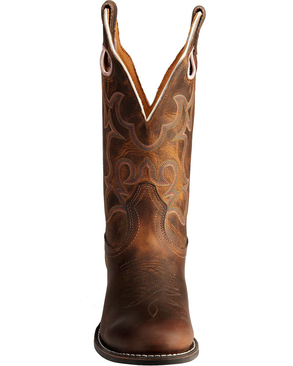 Image #4 - Boulet Tan Spice Rider Cowgirl Boots - Round Toe, Tan, hi-res