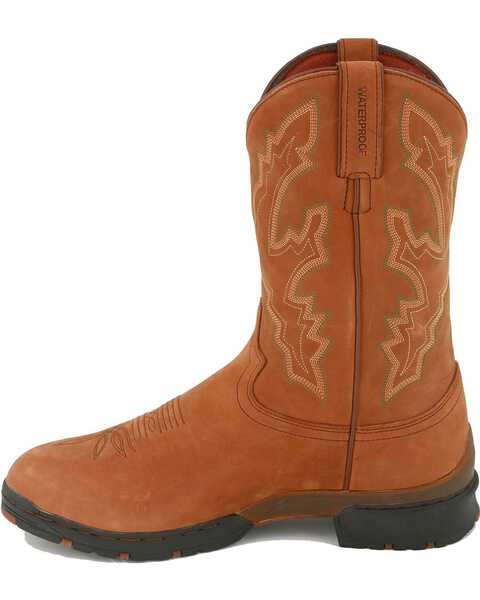 Image #3 - Justin Men's George Strait Twang Waterproof Cowboy Work Boots - Round Toe, , hi-res