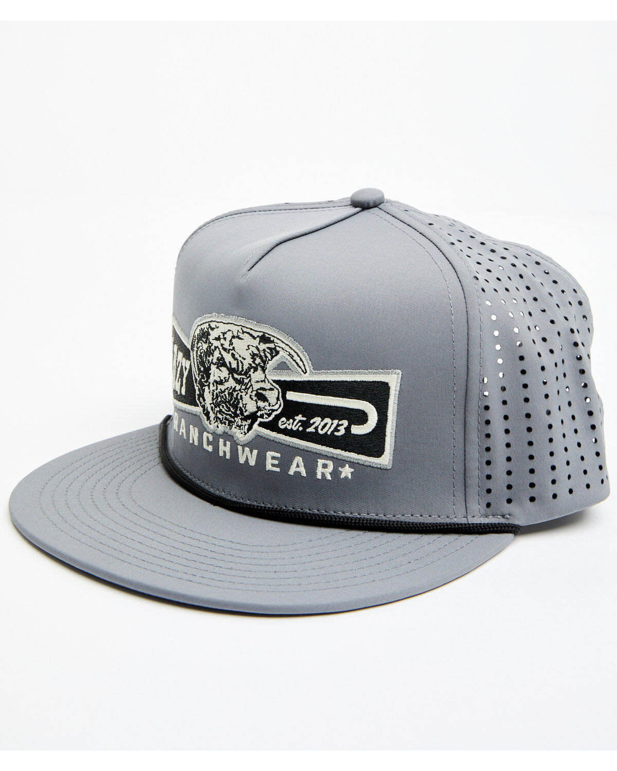 Image #1 - Lazy J Ranch Wear Men's Performance Trucker Cap, Grey, hi-res