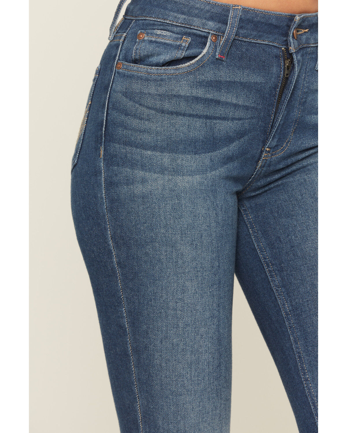 Image #2 - Idyllwind Women's Dark Wash High Rise Fulton Legend Bootcut Stretch Denim Jeans, Dark Wash, hi-res