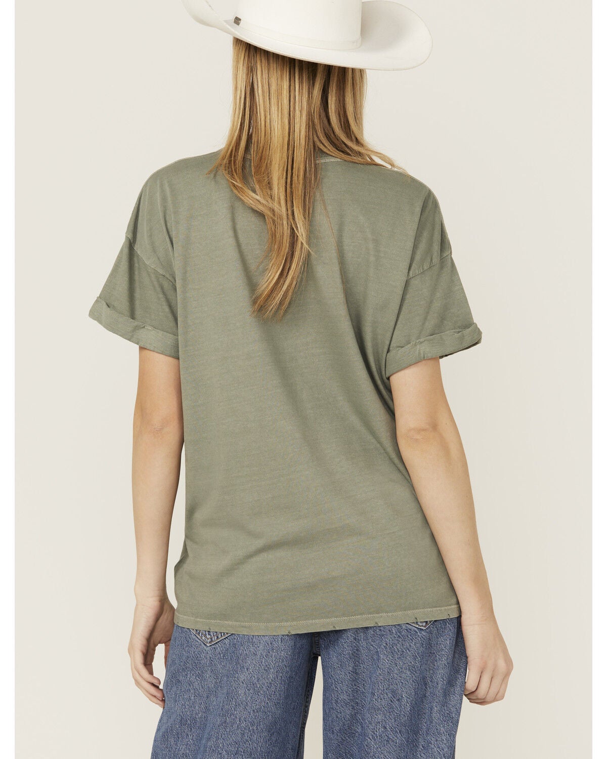 Image #4 - Girl Dangerous Women's Cheyenne Boyfriend Short Sleeve Graphic Tee, Green, hi-res