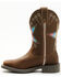 Image #3 - Shyanne Girls' Superstar Western Boots - Broad Square Toe, Brown, hi-res