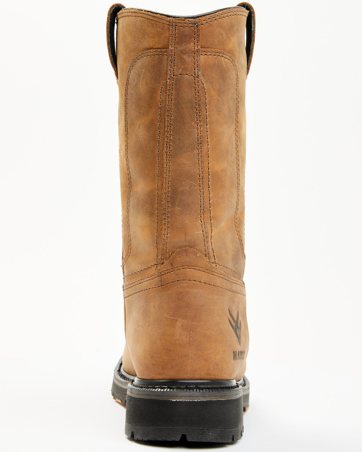 Image #5 - Hawx Men's 11" Industrial Wellington Work Boots - Composite Toe, Brown, hi-res