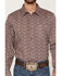 Image #3 - Gibson Trading Co Men's Night Circuit Geo Print Long Sleeve Button-Down Western Shirt, Purple, hi-res