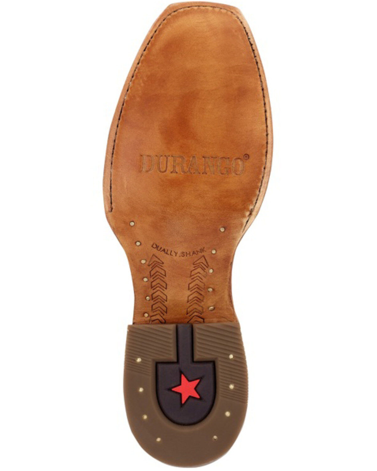 Image #7 - Durango Men's PRCA Collection Roughout Western Boots - Square Toe, Multi, hi-res