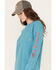 Image #2 - Ariat Women's FR Stretch Logo Long Sleeve Work Shirt, Light Blue, hi-res