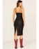 Image #5 - Wonderwest Women's Studded Leather Midi Dress, Black, hi-res