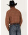Blue Ranchwear Men's Plaid Snap Western Flannel Workshirt , Red, hi-res