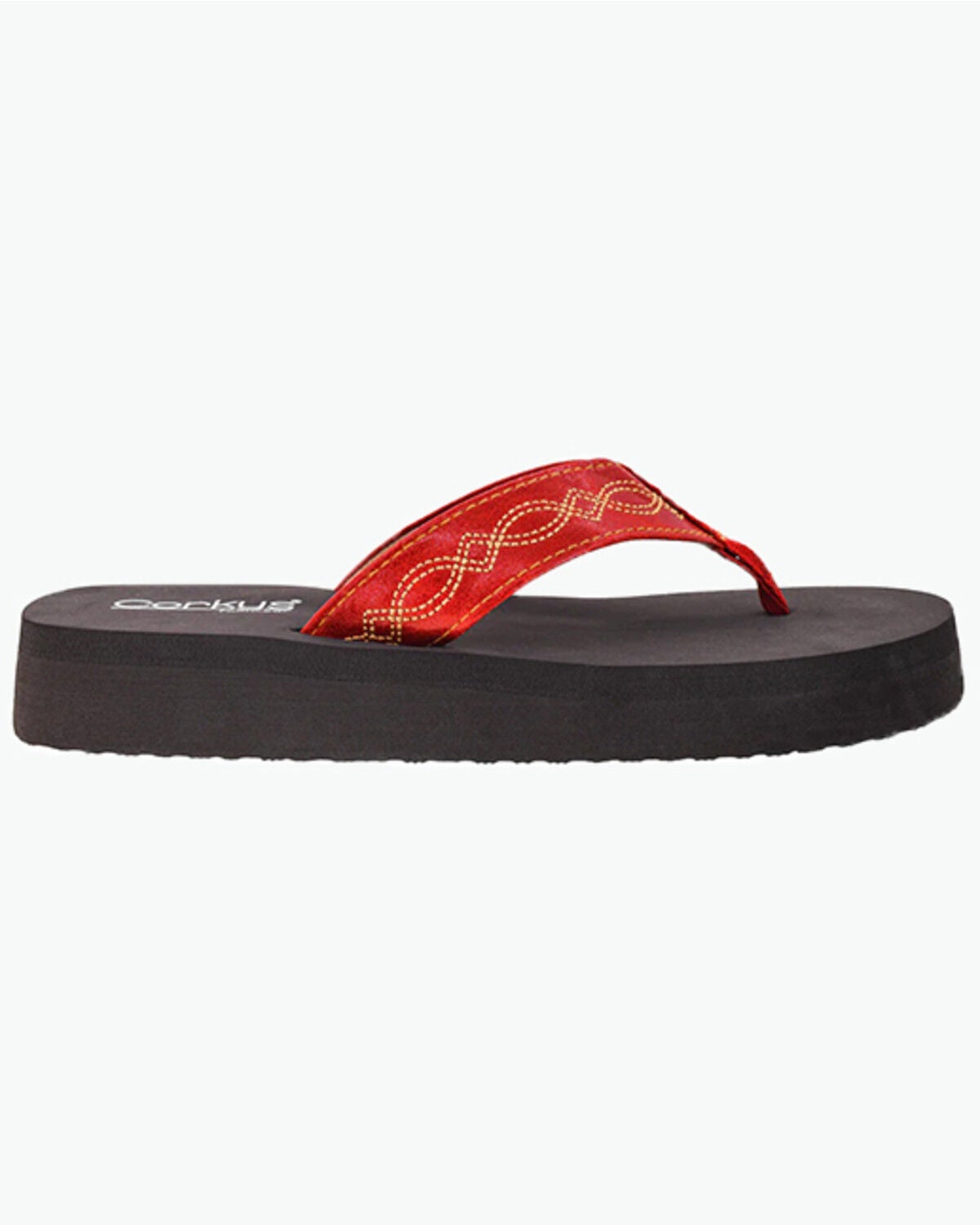 Image #2 - Corky's Women's Overboard Sandals, Red, hi-res